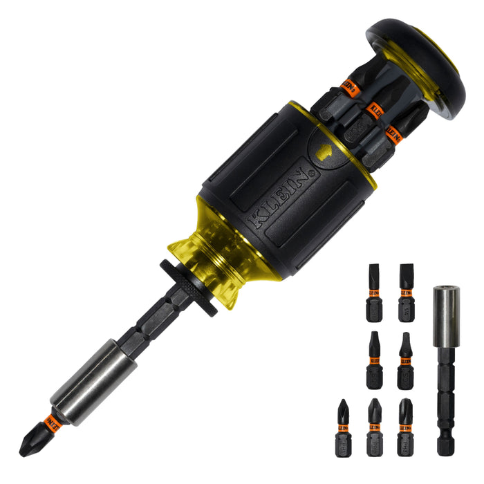 KLEIN 8IN1 ADJ STUBBY S/DRVR W/IMPCT-RTD BLADE