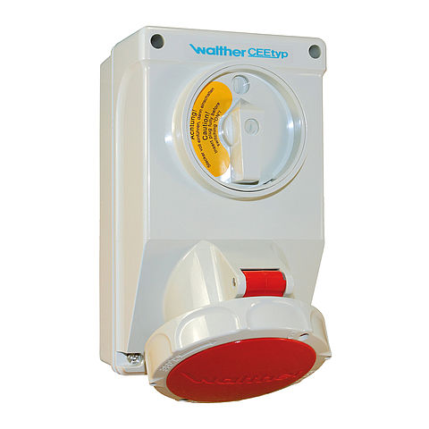 Walther-Werke CeeTyp IP67 Interlocked Switched Socket Outlet - 32