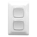 Clipsal Double switch 10A P2032VA-WE