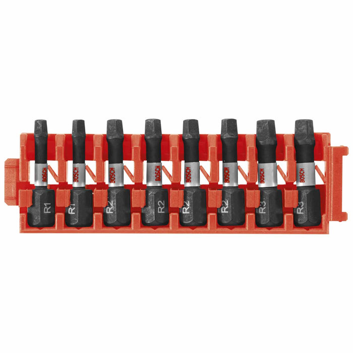 Impact Tough Modular Set Clip Variety 50mm 8pk 1/4inch x 50 mm (3) PH2 (2) R2 (3) T25 8pc pack