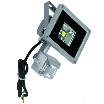 SUPERLUX FLOODLIGHT SENSOR LED 10W SILV
