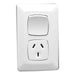 Clipsal Single outlet 10A V White P2015V-WE