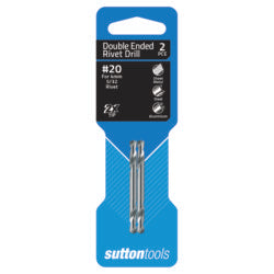 SUTTON 1/8 PANEL DRILL D/E 2PK BRT