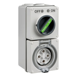 Schneider Easy 56 Switched Socket 4 Pin 32A 500V