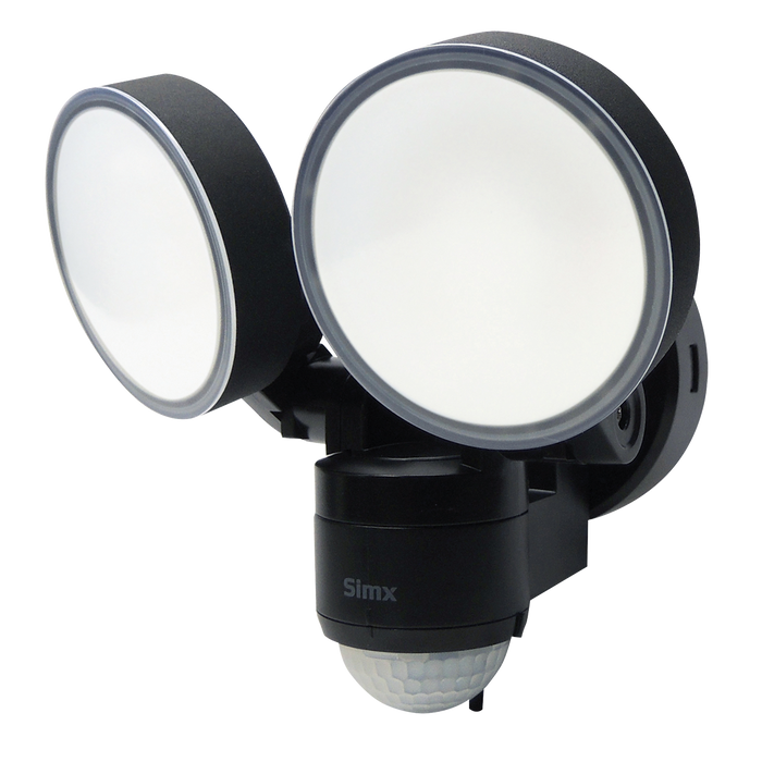 Simx SENSOR LED MAX SPOT BLK 2X8W IP44
