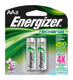 Energizer E000039700 Battery 1.2V AA Size Rechargeable NiMH 2300mAh 2 Pack