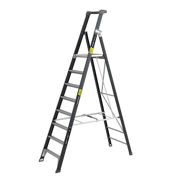 Easy Access 2.4m OX Fibreglass Platform Ladder
