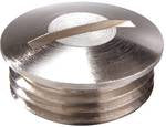 Wiska Stop End - Nickel Plated Brass, M63, 10mm, IP54