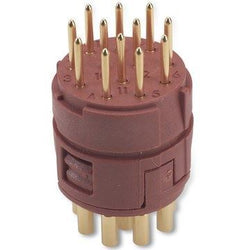 Lapp EPIC M23 12P SLM Insert + Male Solder Contacts. Anti-clockwi