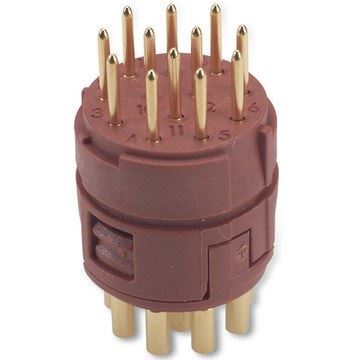 Lapp EPIC M23 12P SLM Insert + Male Solder Contacts. Anti-clockwi