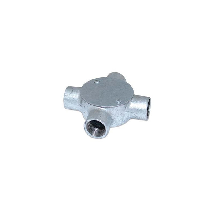 Firstflex Junction box 20mm 4 way galv