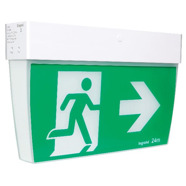 Legrand HPM LED Emergency Exit Light Wall or Ceiling Mount IP20