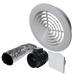 Weiss 150mm inline fan contractor pack with round fascia