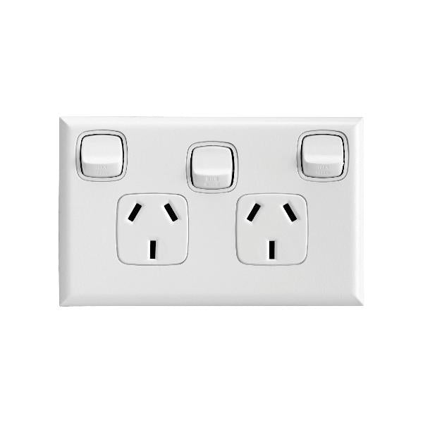Legrand HPM Double outlet 10A & sw H WE