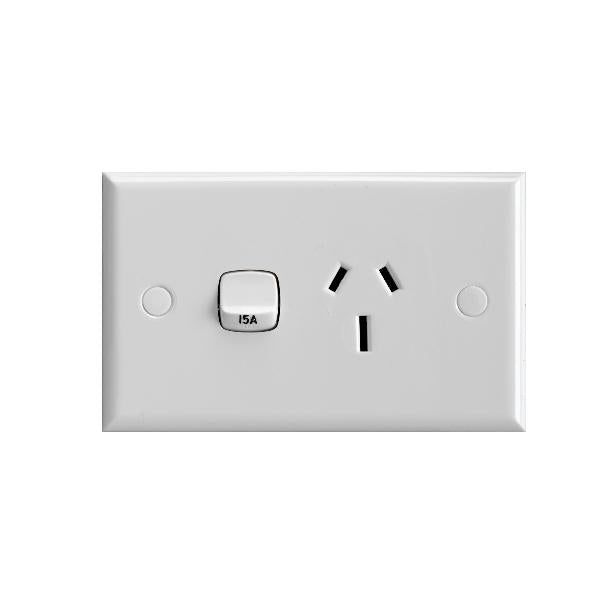 Legrand HPM Single outlet 15A horizontal