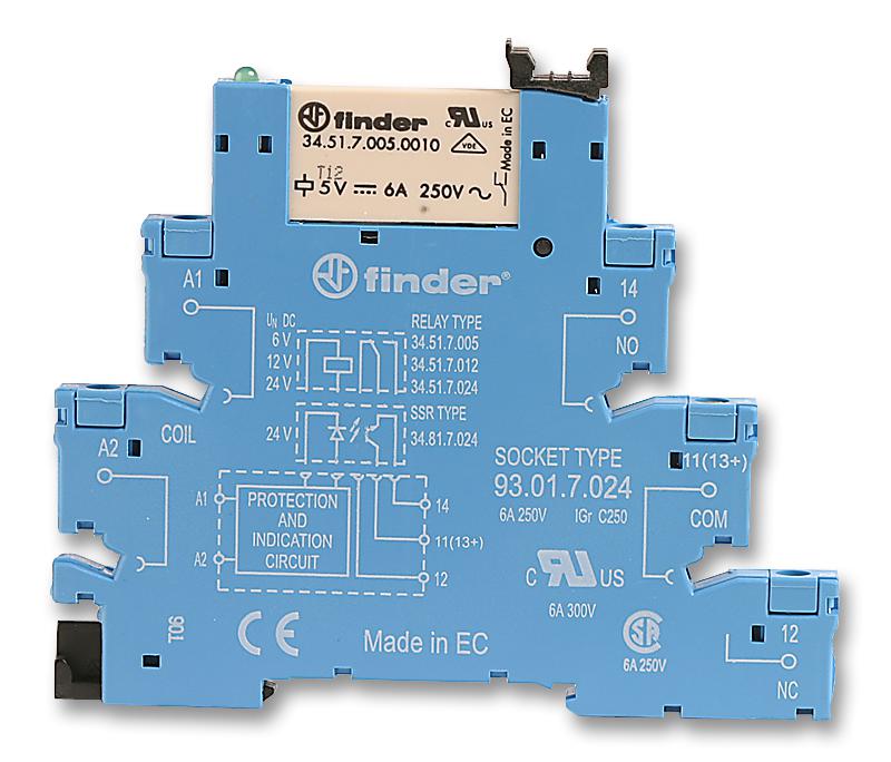 Finder RELAY INTERFACE MODULE 24VDC ONLY (0050) — Scott Electrical