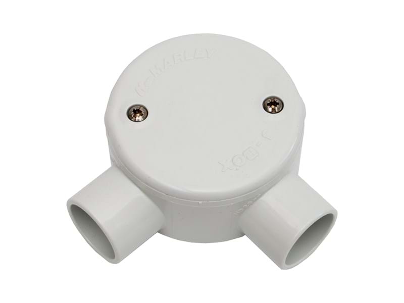 Marley Junct/box 20mm angle grey 25.20G