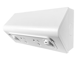 Vynco Metro Outdoor  S/G EXT MET P/P HOR 2G 10A DEEP WHT