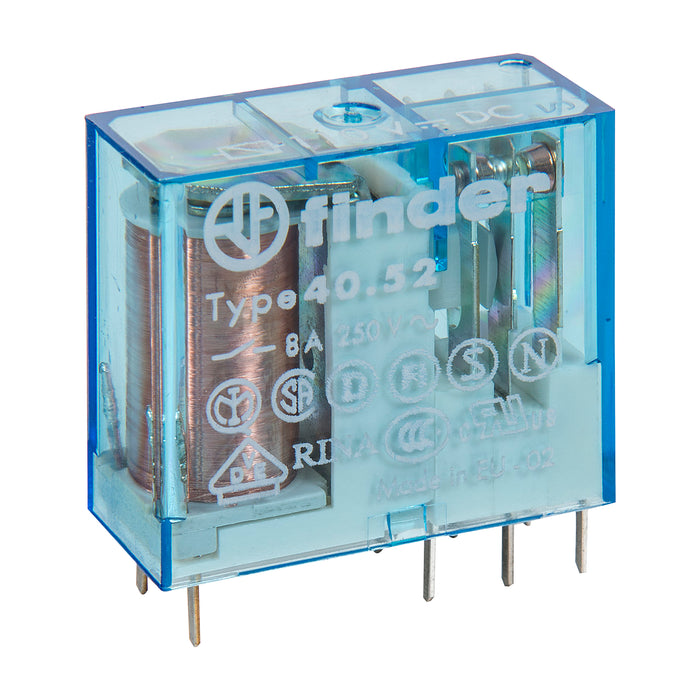 Finder Miniature PCB Relay 8A 2C/O 110VDC Coil
