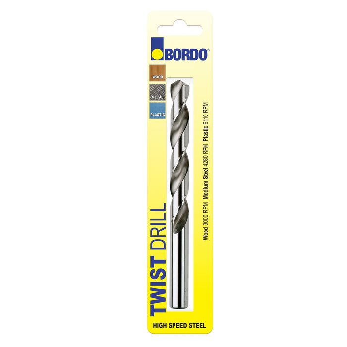 BORDO JOBBER DRILL 10.50mmx3/8 SHK SINGLE PACK