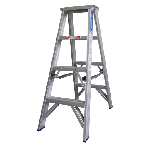 Indalex 1.2M Industrial Alum 180KG Pro Series D/Sided Step Ladder