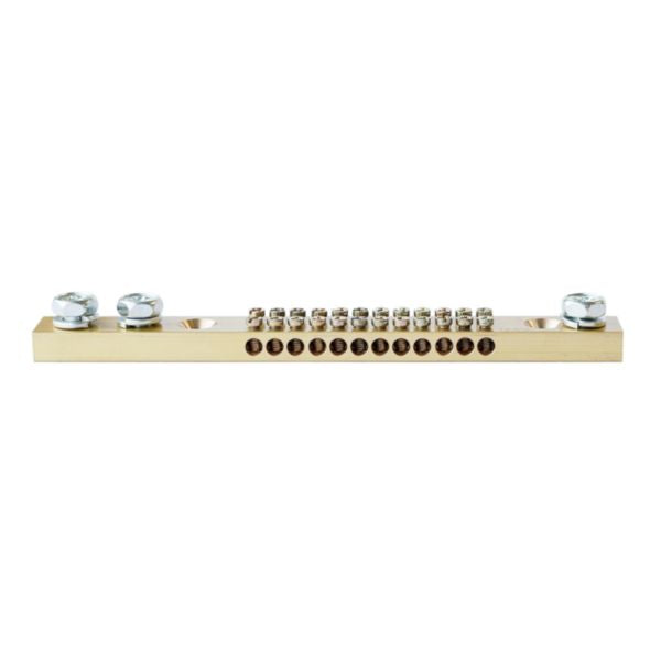 Teubel Busbar 165A 12 Way (4TP) 3 Stud Double Screw