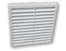 Manrose 300mm Fixed Louvre Grille White Simx