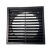 Manrose 150mm Pro Series Fixed Louvre Grille in Black Simx