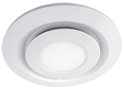 Manrose Designer Contour System 200 200mm Round Fascia & LED White Simx