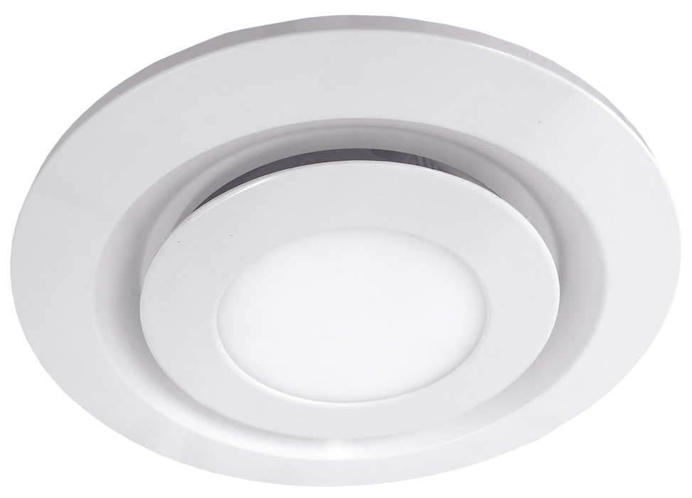 Manrose Designer Contour System 200 200mm Round Fascia & LED White Simx
