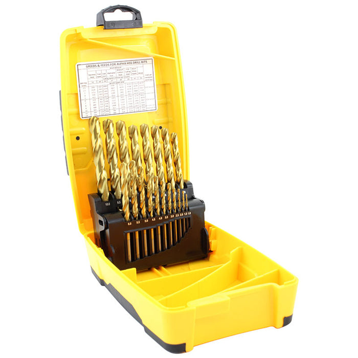 Trucut Sheffield 19 Piece HSS Jobber Drill Set