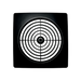 Manrose 150mm Low Profile Square Grille in Black Simx