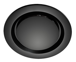 Manrose Designer Contour System 225/250  250mm Round Fascia Black Simx
