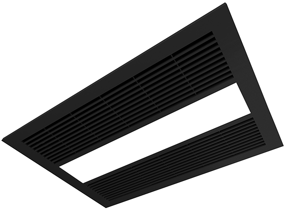 Manrose MANROSE MILAN HEAT FAN LIGHT BLACK Simx