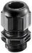 Wiska Polyamide Gland with Locknut, Black - IP68 Sprint Type