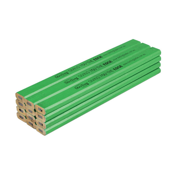 Trucut Sheffield Sterling Builders Pencil - Green Hard Lead