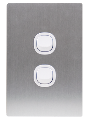 Vynco S/G Urban Switch 2G 16A White Silver Metal