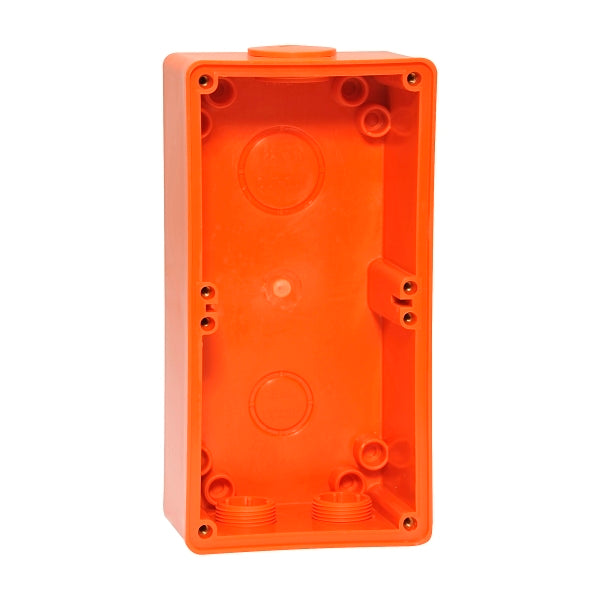 Iso Enclosure 2 gang RES ORANGE