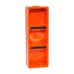 Iso Enclosure 3 gang RES ORANGE