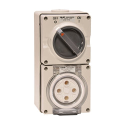 Iso Socket outlet 3PH 4P 32A