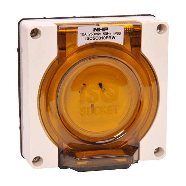 Iso Socket outlet 10A no b/box