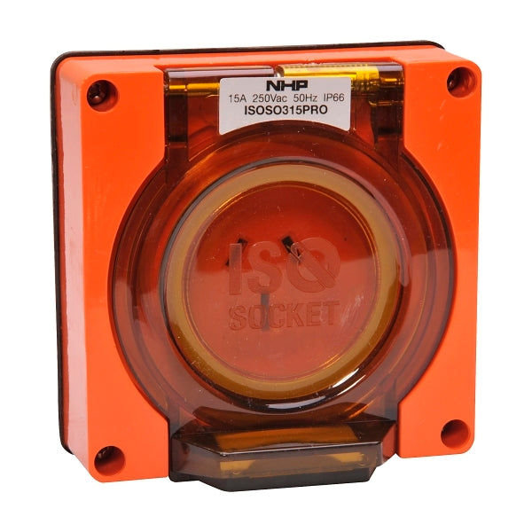 Iso Socket outlet 1PH 15A no b/box — Scott Electrical