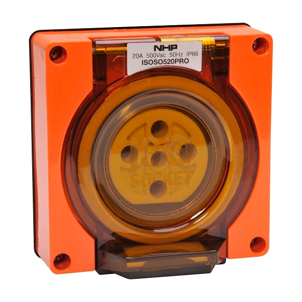 Iso Socket outlet 5 pin 20A 500V