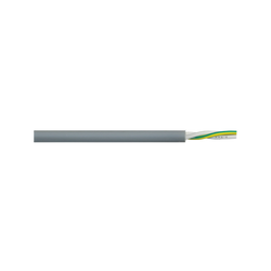 Firstflex 0.75mm three Core rubber Control Flex Grey