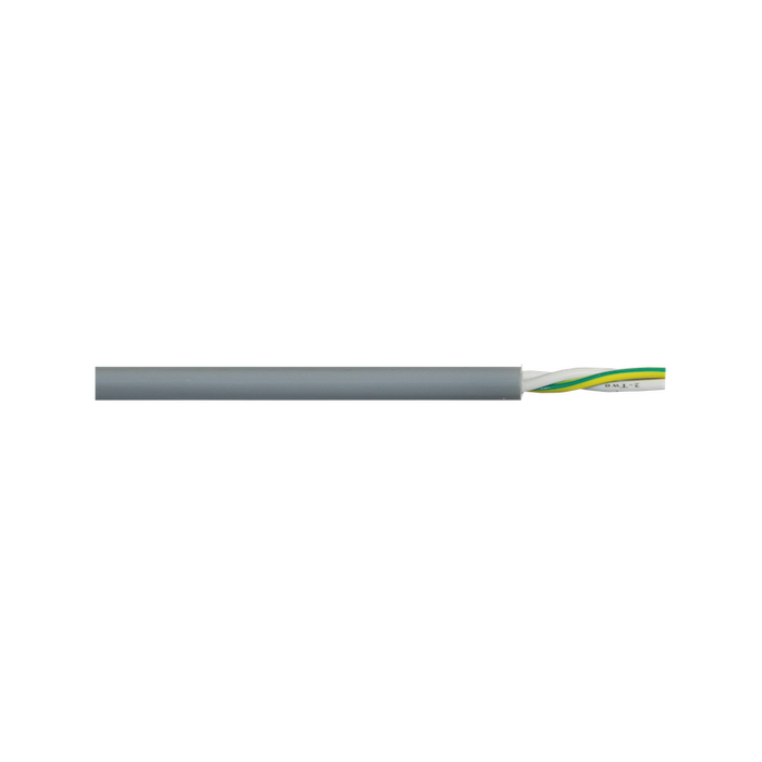 Firstflex 0.75mm three Core rubber Control Flex Grey