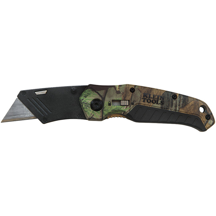 Klein Camo Assisted-Open Folding Utility Knife
