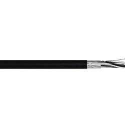 Firstflex 10 PAIR x 0.5mm SPVC OVERALL FOIL SCREEN BLACK Cable