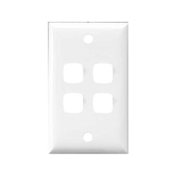 Legrand HPM Square plate 4 gang White