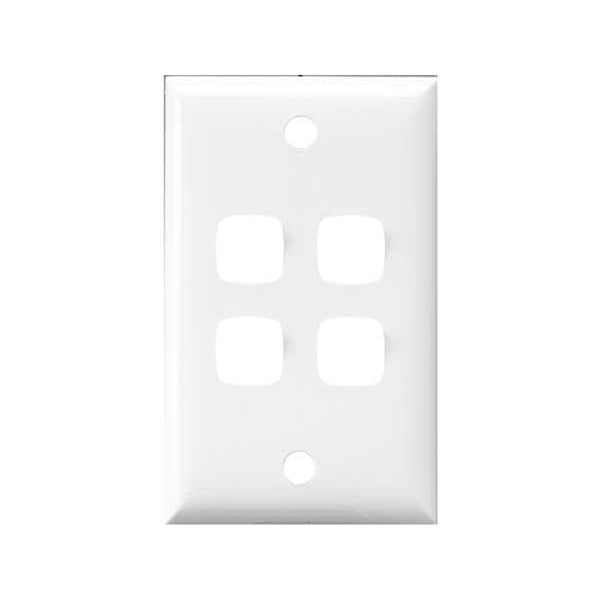 Legrand HPM Square plate 4 gang White