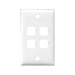 Legrand HPM Square plate 4 gang White